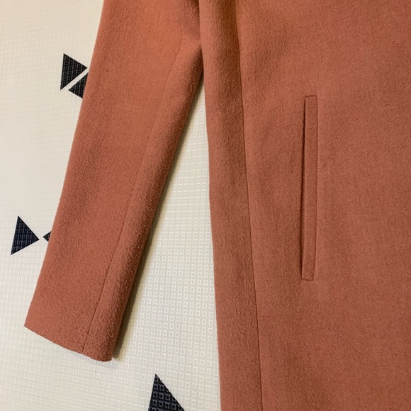 Twik Peach Drape Front Jacket/Overcoat - Picture 3 of 5